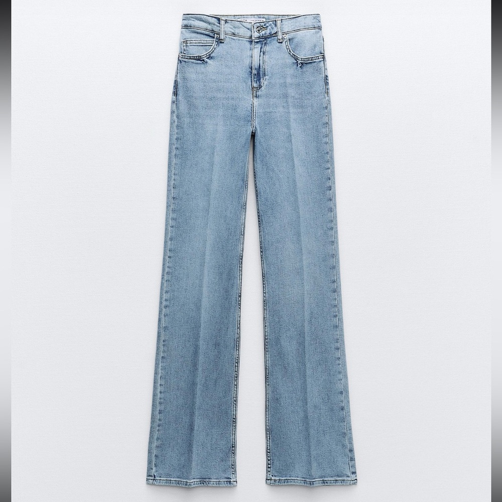 zara flare high rise jeans